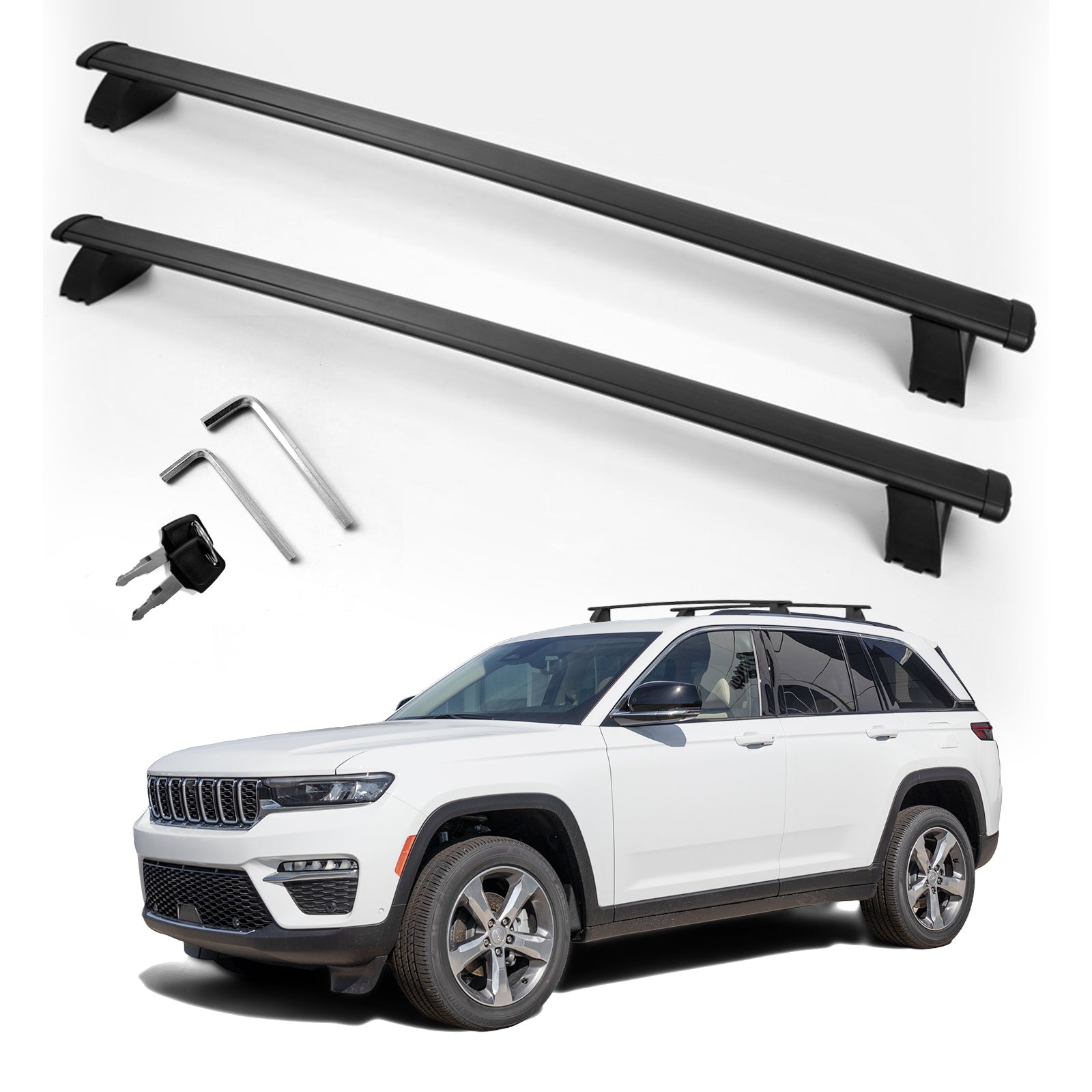 Roof rack crossbar for Jeep Grand Cherokee 2011-2021, with Grooved Side Rails