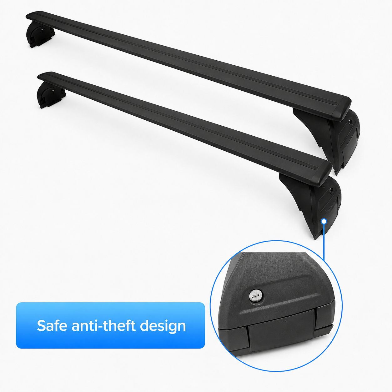 Roof Rack Cross Bars for Jeep Wrangler JK 2007-2018 / JeepWrangler JL 2018+Jeep Gladiator JT 2019+ with hard top