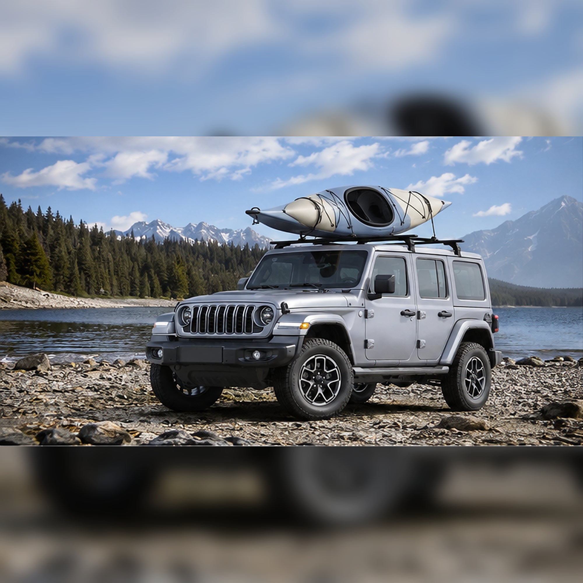 Roof Rack Cross Bars for Jeep Wrangler JK 2007-2018 / JeepWrangler JL 2018+Jeep Gladiator JT 2019+ with hard top
